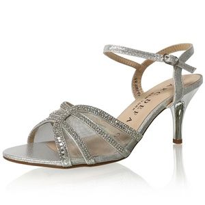 Marc Defang Bridal Netted Bridal Sandal Pumps